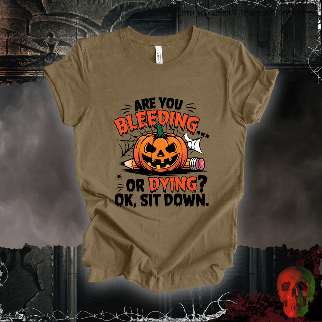 T-Shirt Heather Olive / S Classroom Haunts & Laughs T-Shirt
