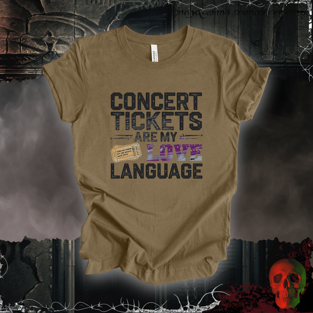 T-Shirt Heather Olive / S Concert Tickets T-Shirt