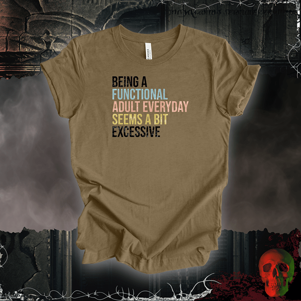 T-Shirt Heather Olive / S Functional Adulting Tee