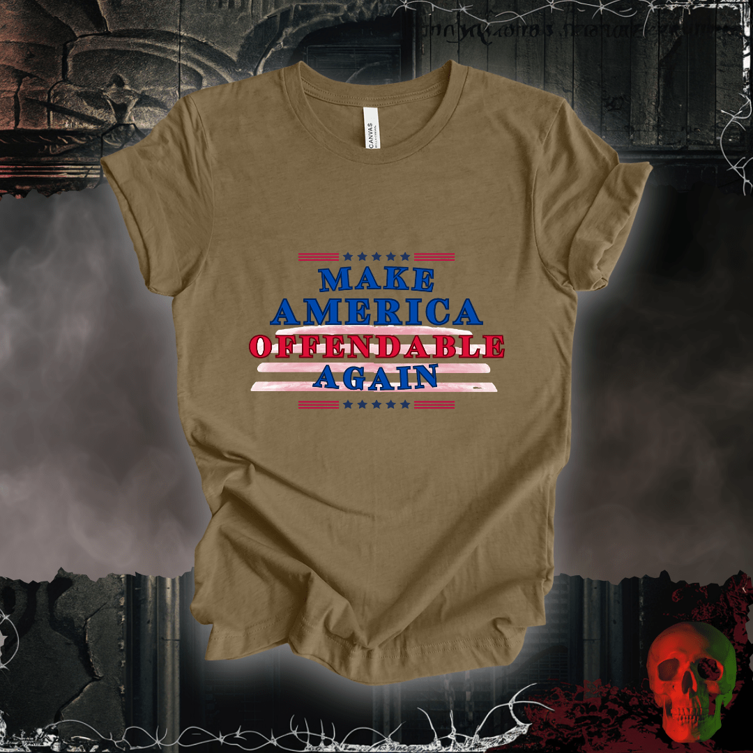 T-Shirt Heather Olive / S Make America Offensive Again! T-Shirt