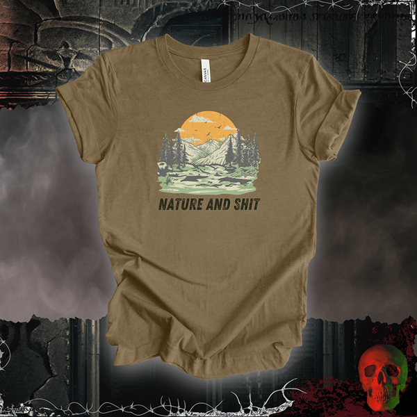 T-Shirt Heather Olive / S Nature and Shit T-Shirt