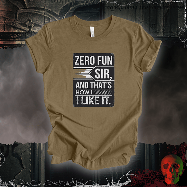 T-Shirt Heather Olive / S Zero Fun Sir T-Shirt
