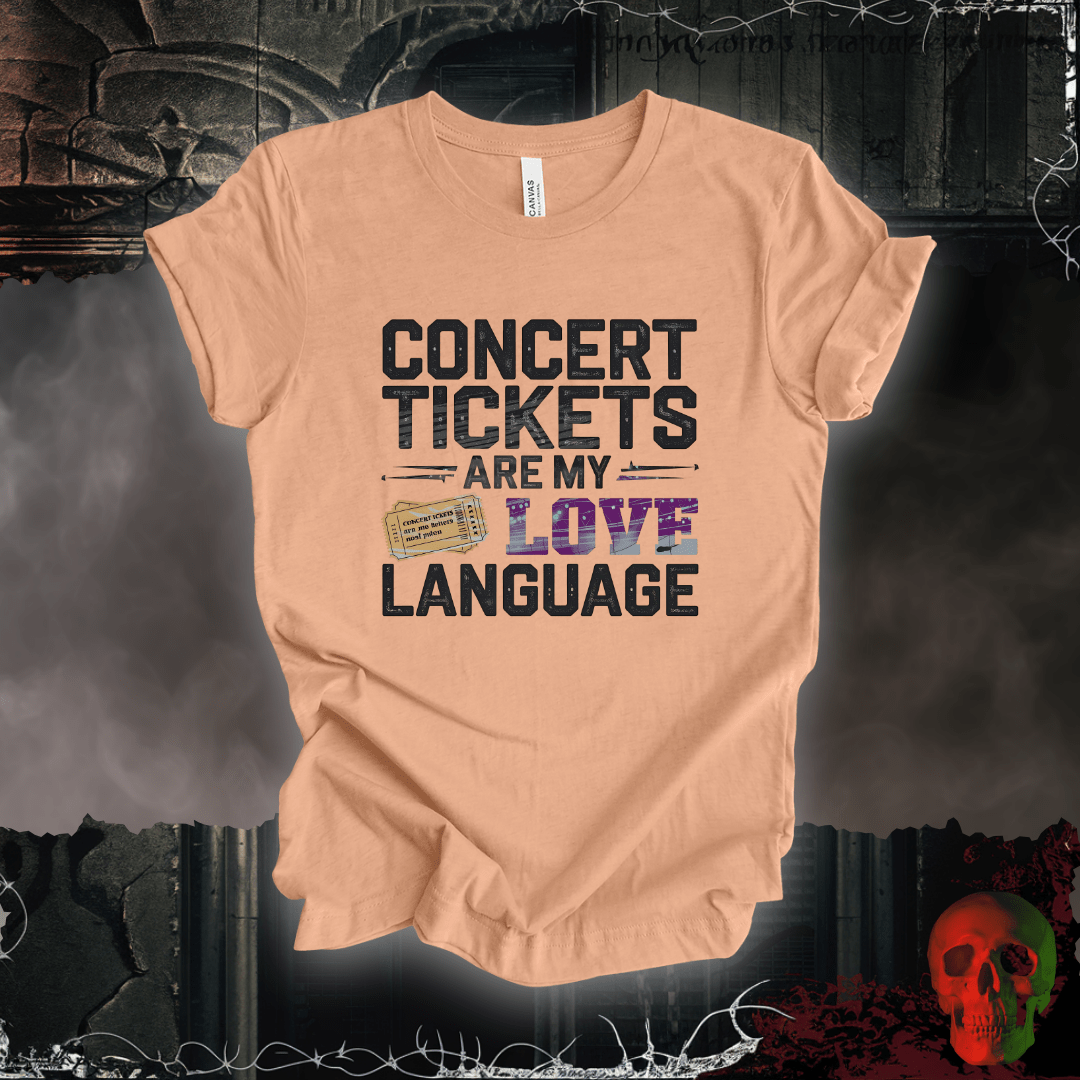T-Shirt Heather Peach / S Concert Tickets T-Shirt