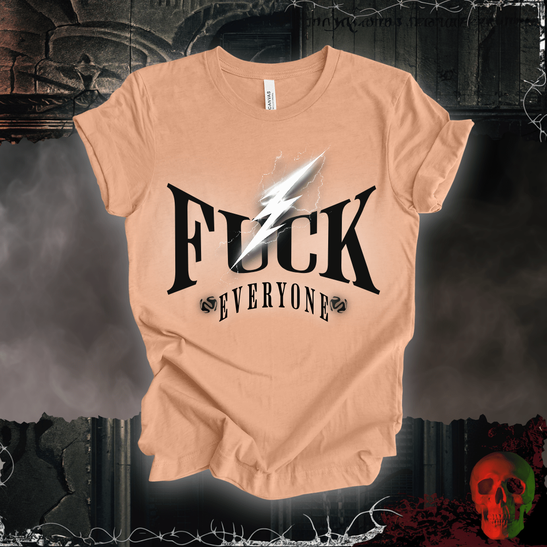 T-Shirt Heather Peach / S F*ck Everyone T-Shirt