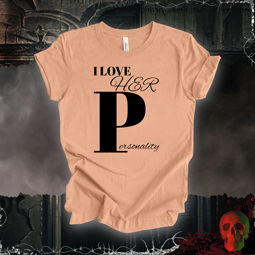 T-Shirt Heather Peach / S I Love Her 'P' T-Shirt