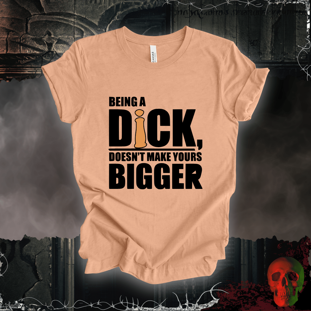 T-Shirt Heather Peach / S Size Matters Not - Attitude Does T-Shirt