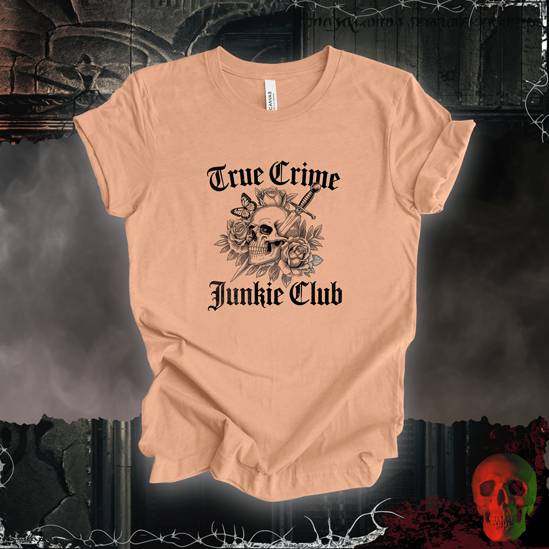 T-Shirt Heather Peach / S True Crime Junkie Tee