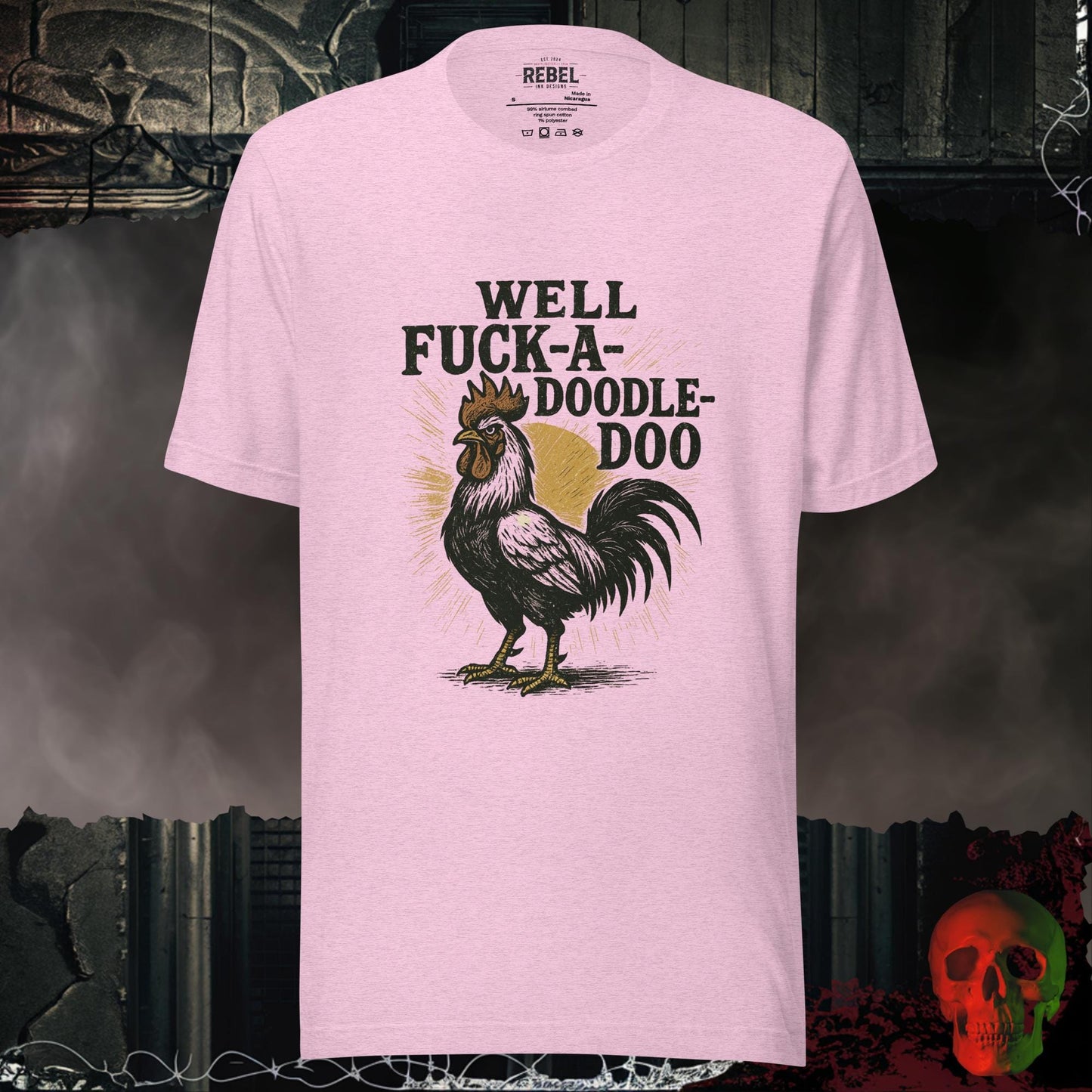 T-Shirt Heather Prism Lilac / S F@ck a Doodle Do Tee