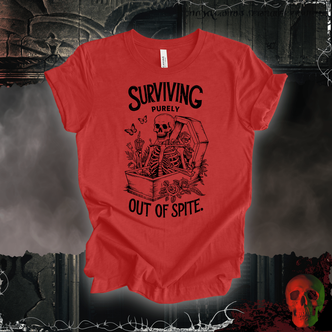 T-Shirt Heather Red / 3XL Surviving Out of Spite! T-Shirt