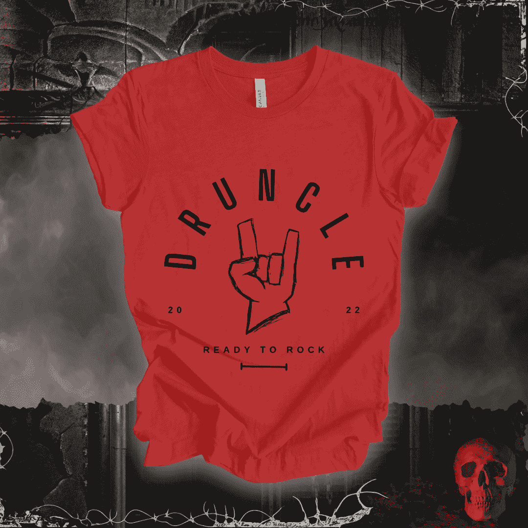 T-Shirt Heather Red / S Druncle (Drunk Uncle) T-Shirt