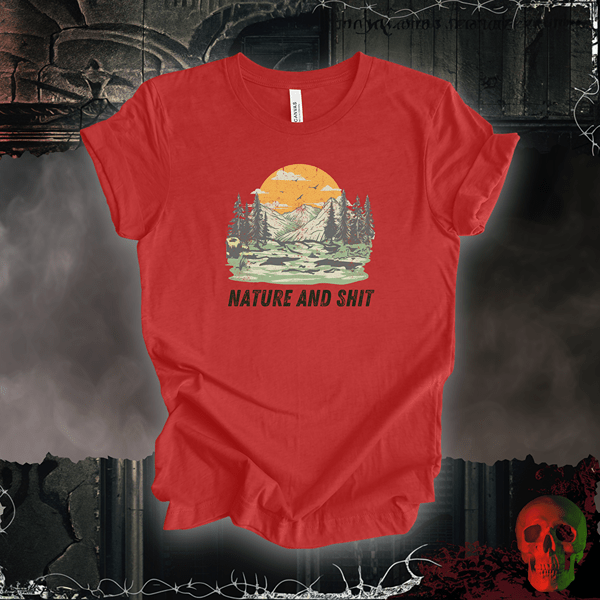 T-Shirt Heather Red / S Nature and Shit T-Shirt