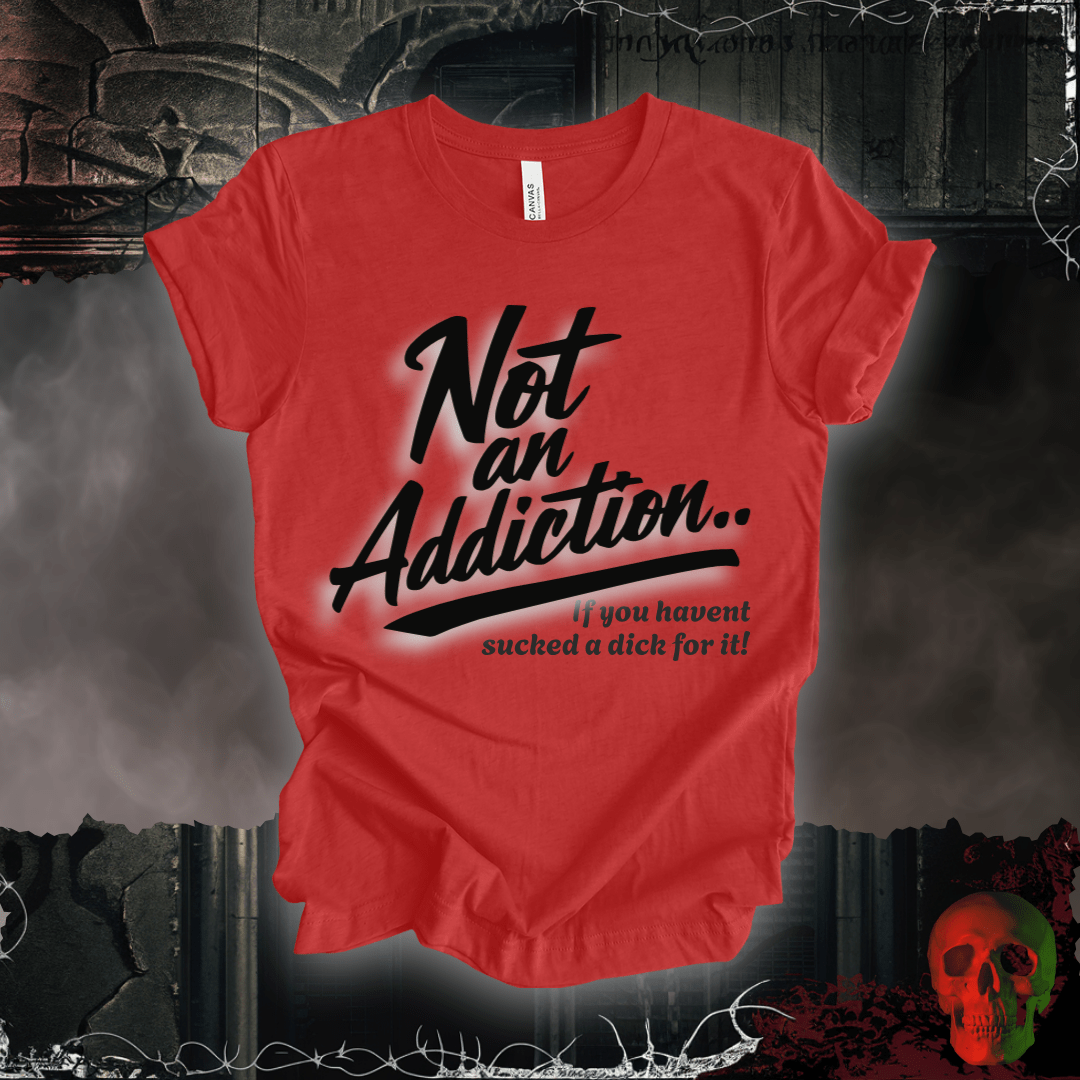 T-Shirt Heather Red / S Not an Addiction / D*ck T-Shirt