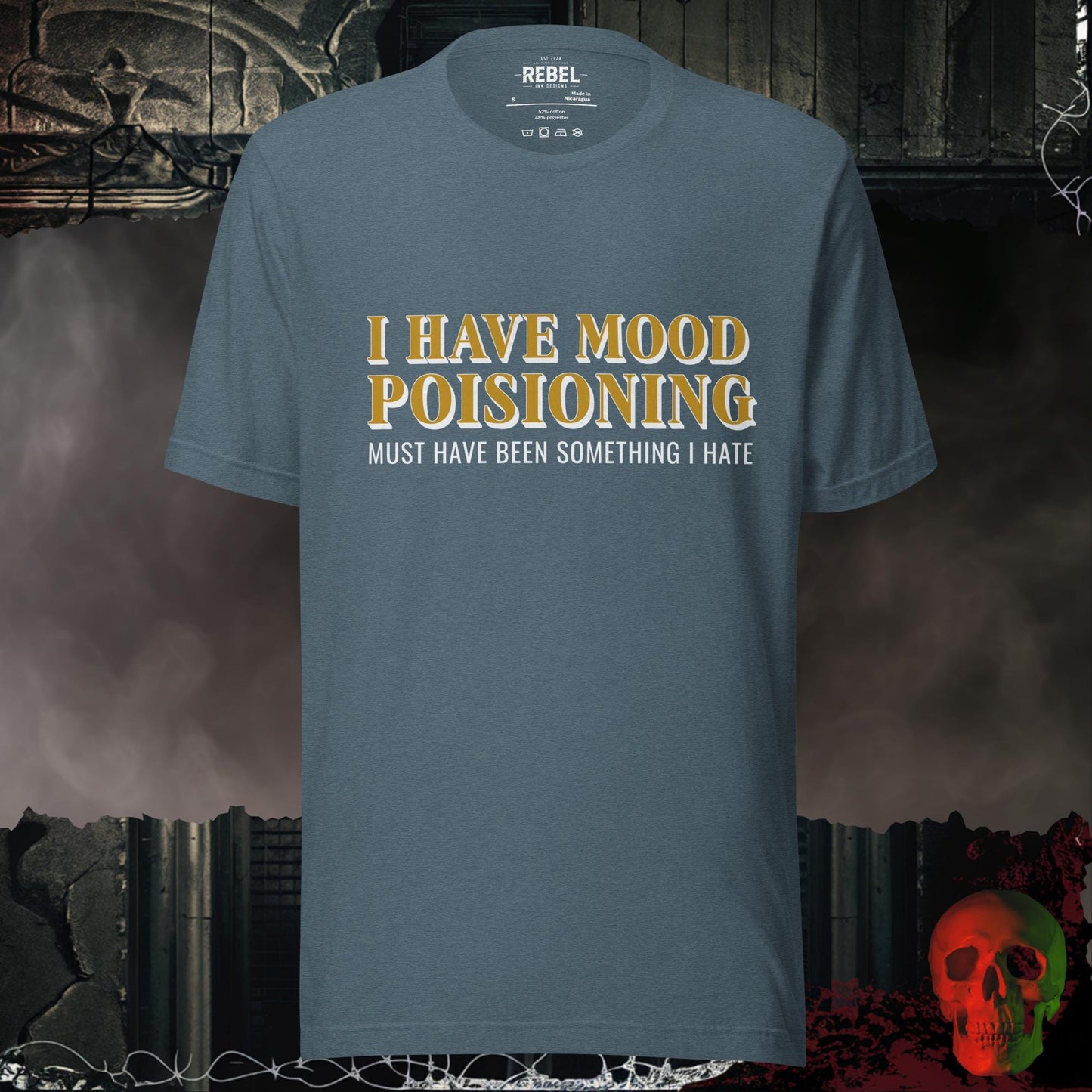 T-Shirt Heather Slate / S Mood Poisoning Tee