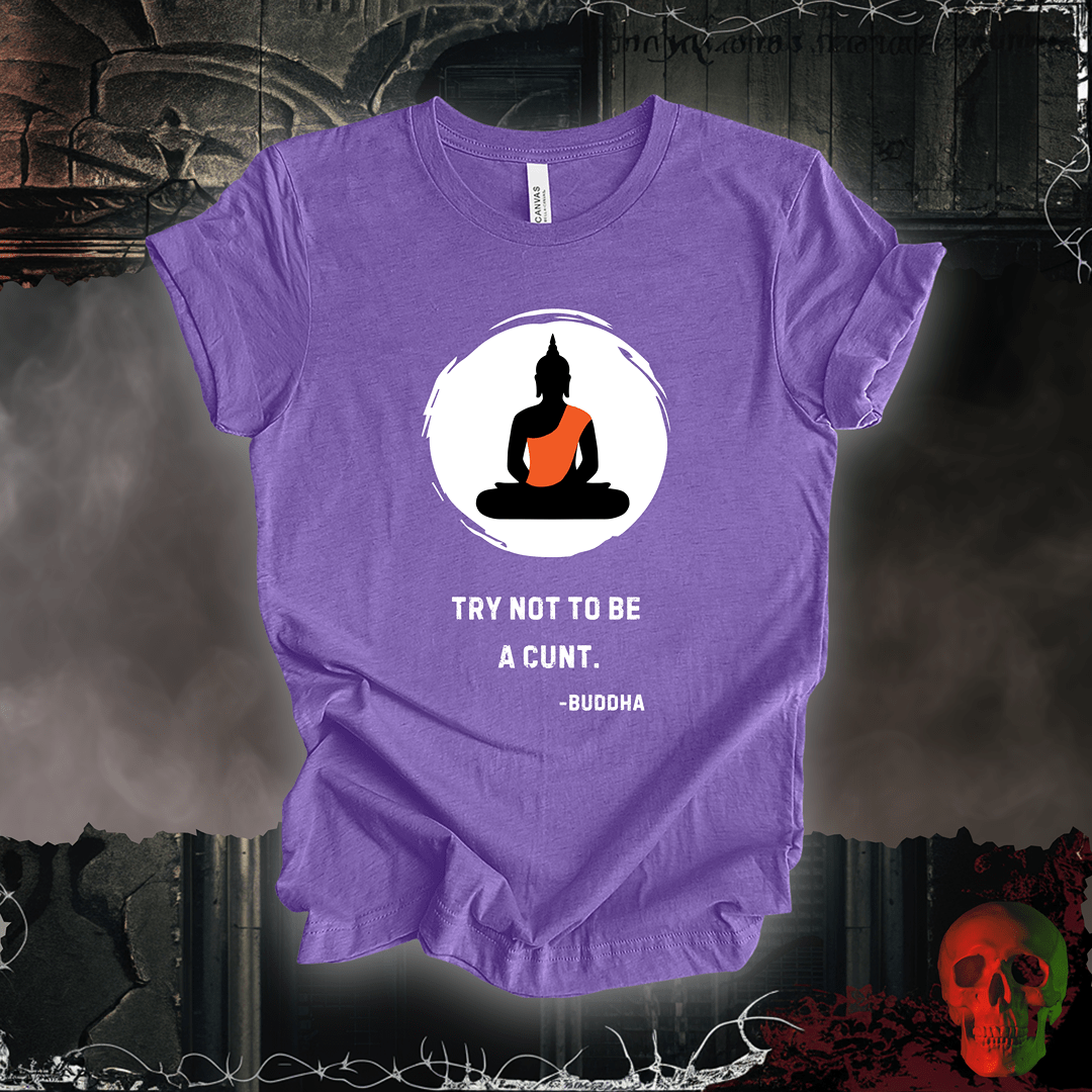 T-Shirt Heather Team Purple / S Buddha Speaks Tee