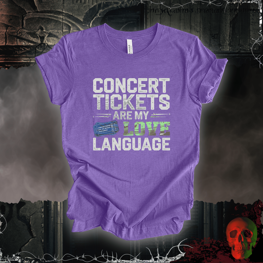 T-Shirt Heather Team Purple / S Concert Tickets T-Shirt