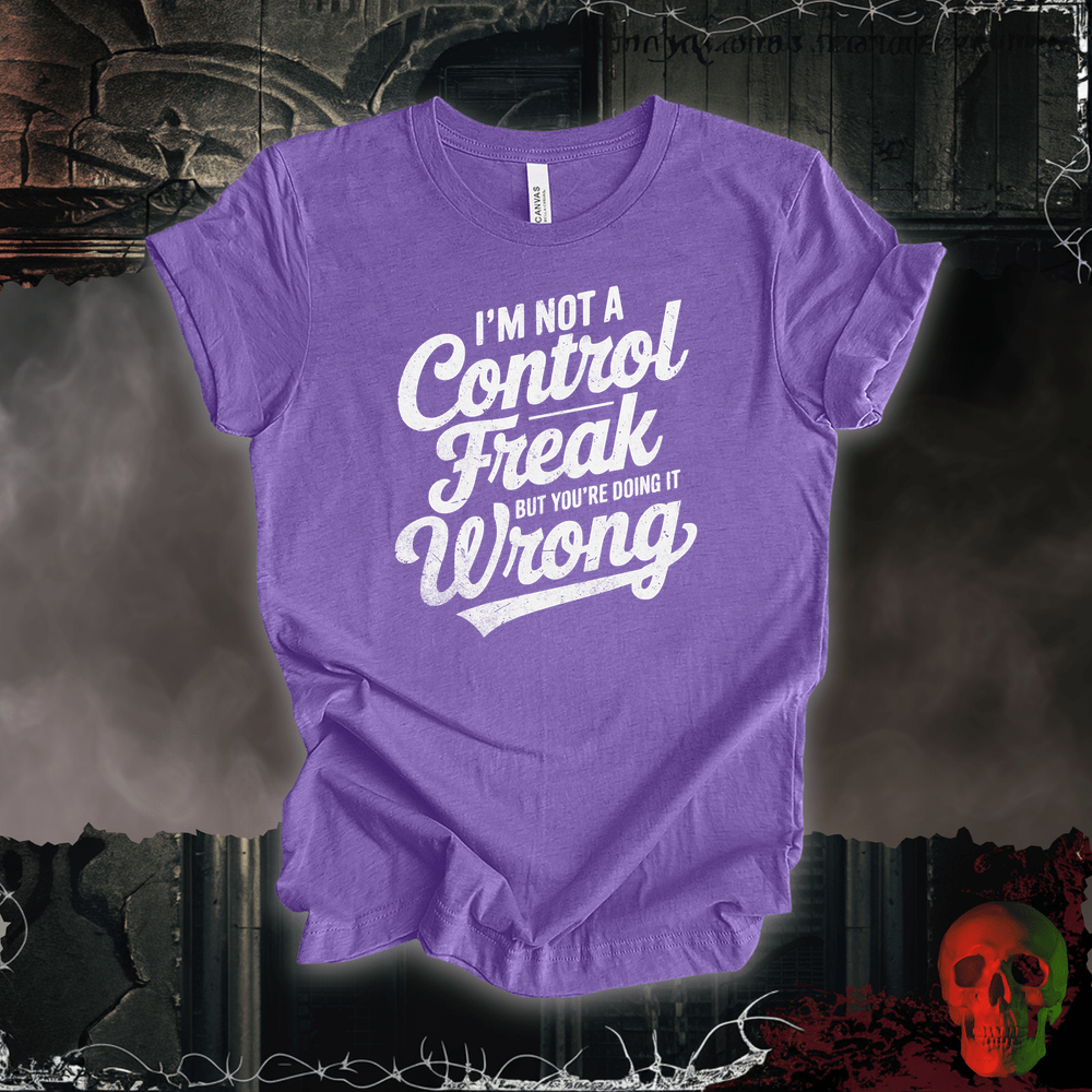 T-Shirt Heather Team Purple / S Control Freak Tee
