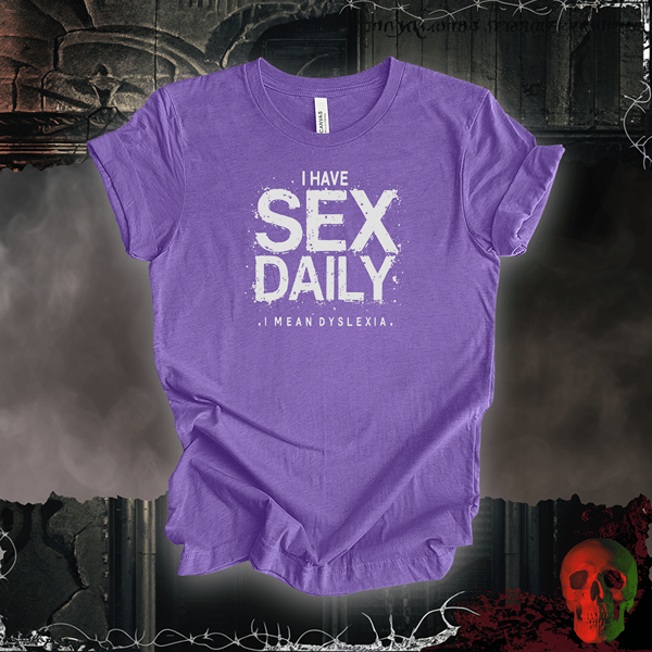 T-Shirt Heather Team Purple / S Daily Sex Tee