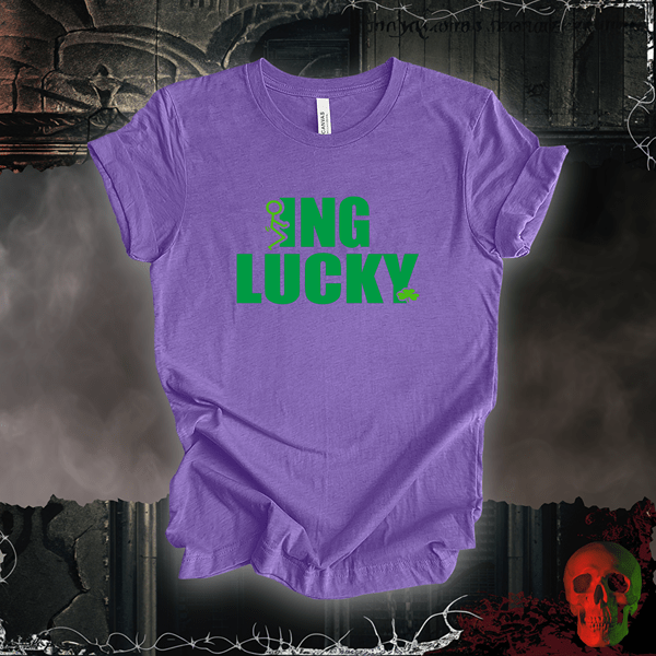 T-Shirt Heather Team Purple / S Feeling Lucky T-Shirt | Funny & Bold St. Patrick's Day Design