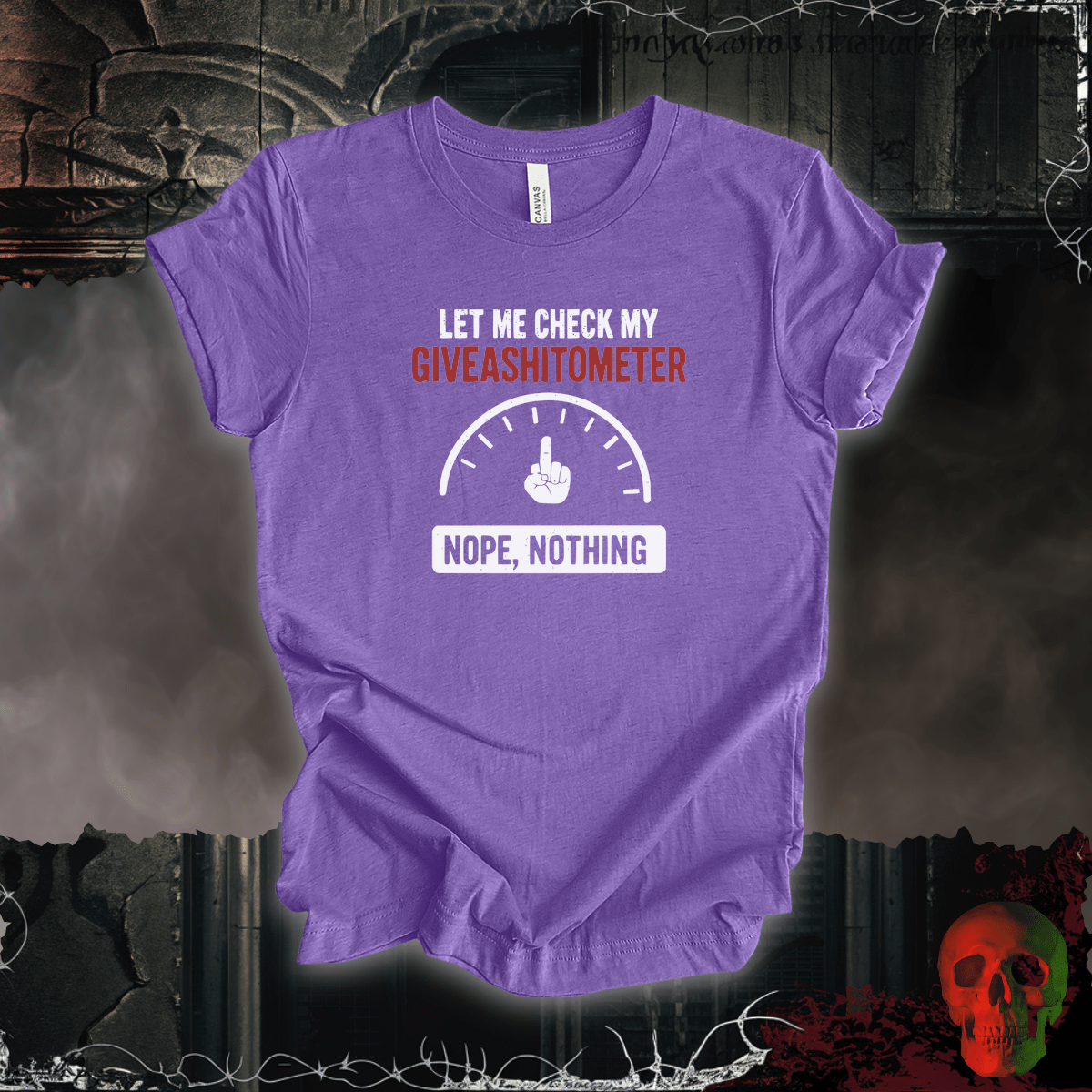 T-Shirt Heather Team Purple / S Giveashitometer Tee