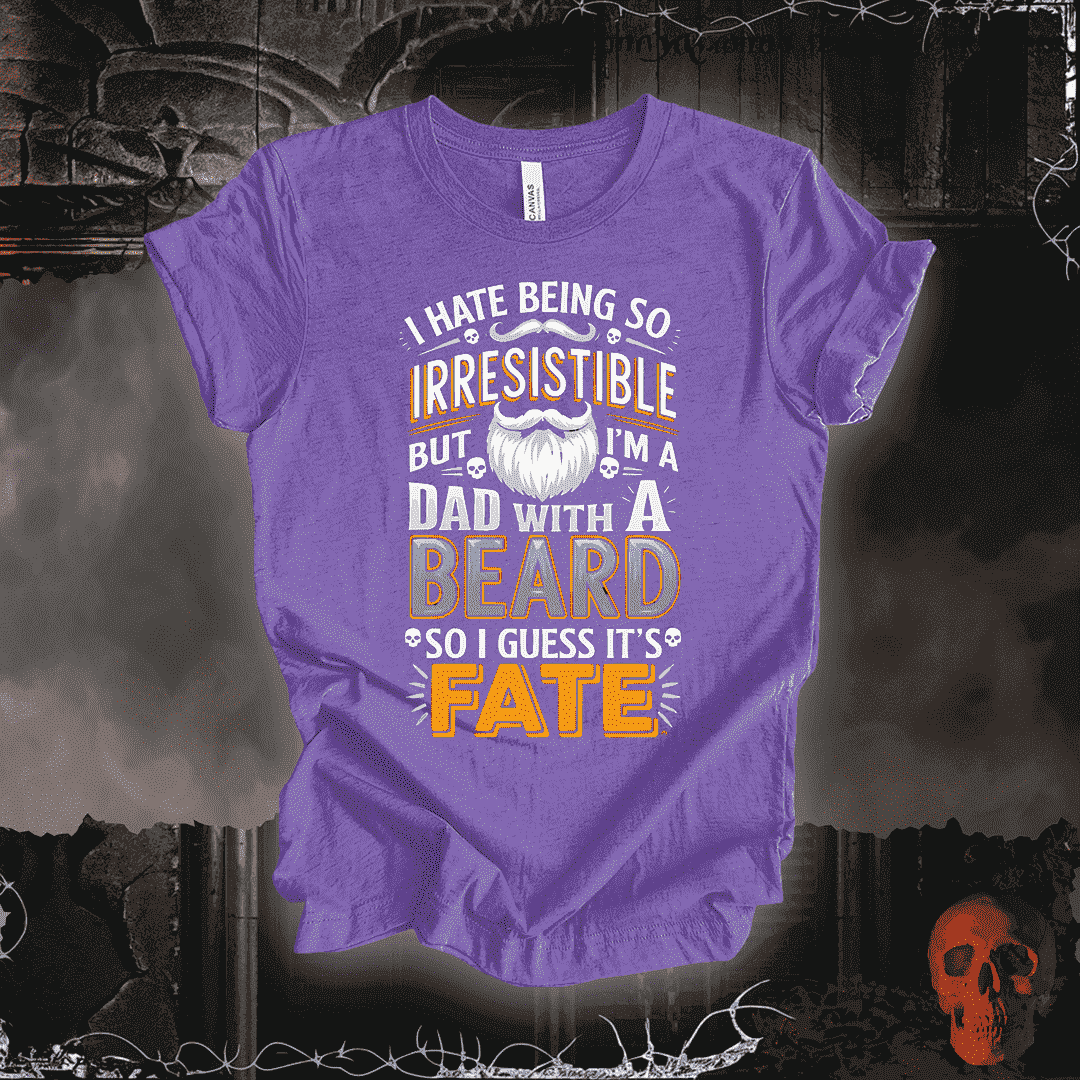 T-Shirt Heather Team Purple / S Irresistible Bearded Dad T-Shirt