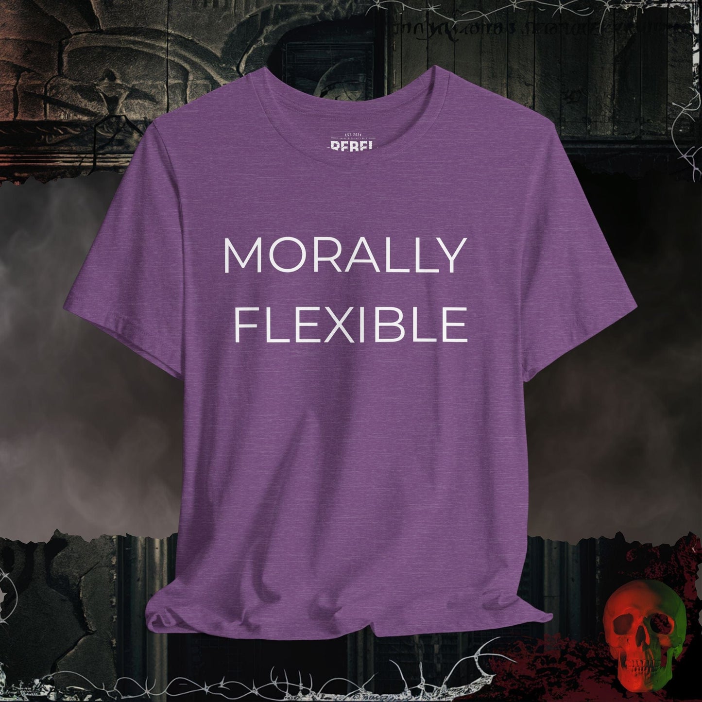 T-Shirt Heather Team Purple / S Morally Flexible T-Shirt