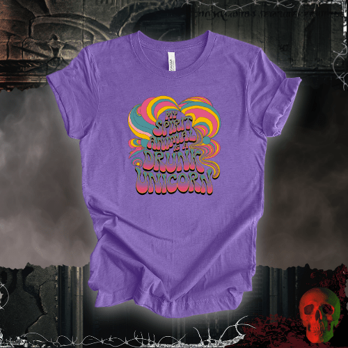 T-Shirt Heather Team Purple / S My Spirit Animal is a Drunk Unicorn T-Shirt