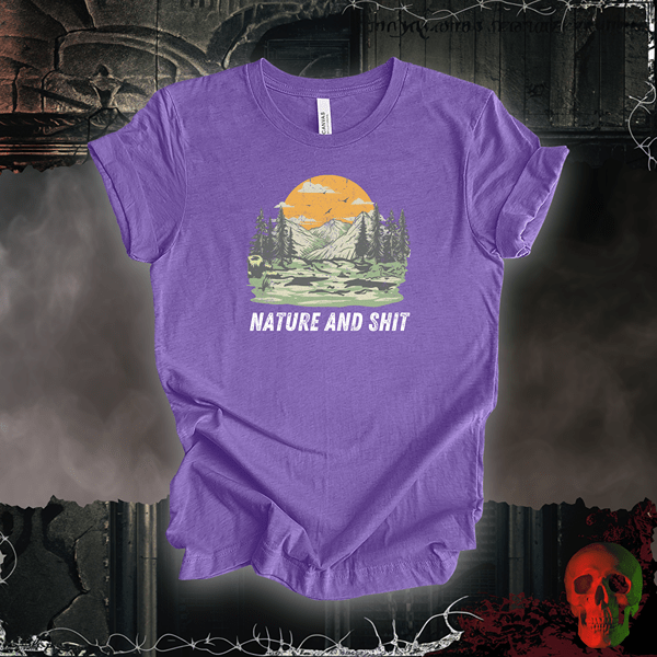 T-Shirt Heather Team Purple / S Nature and Shit T-Shirt
