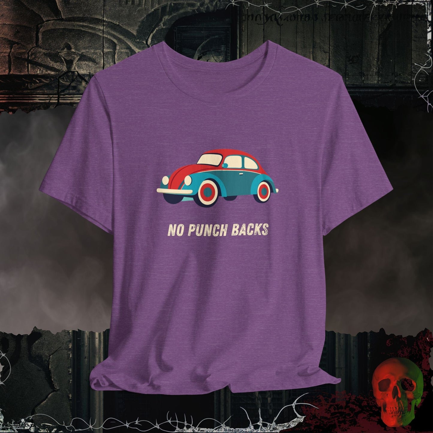 T-Shirt Heather Team Purple / S No Punch Backs T-Shirt