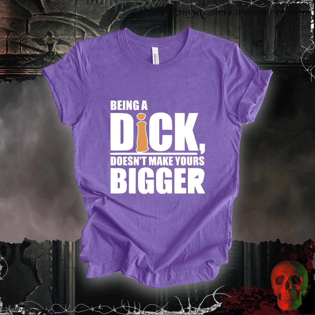 T-Shirt Heather Team Purple / S Size Matters Not - Attitude Does T-Shirt