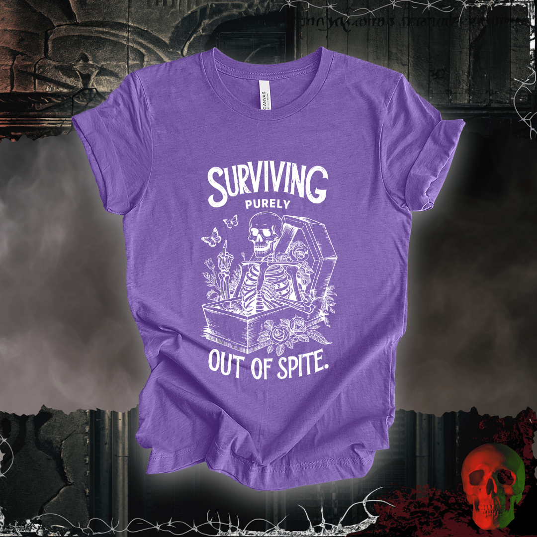 T-Shirt Heather Team Purple / S Surviving Out of Spite! T-Shirt