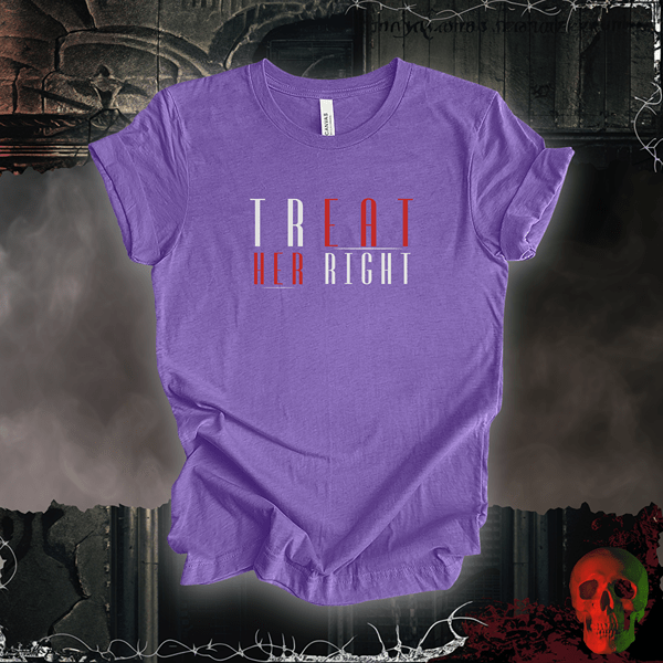 T-Shirt Heather Team Purple / S Treat Her Right Tee