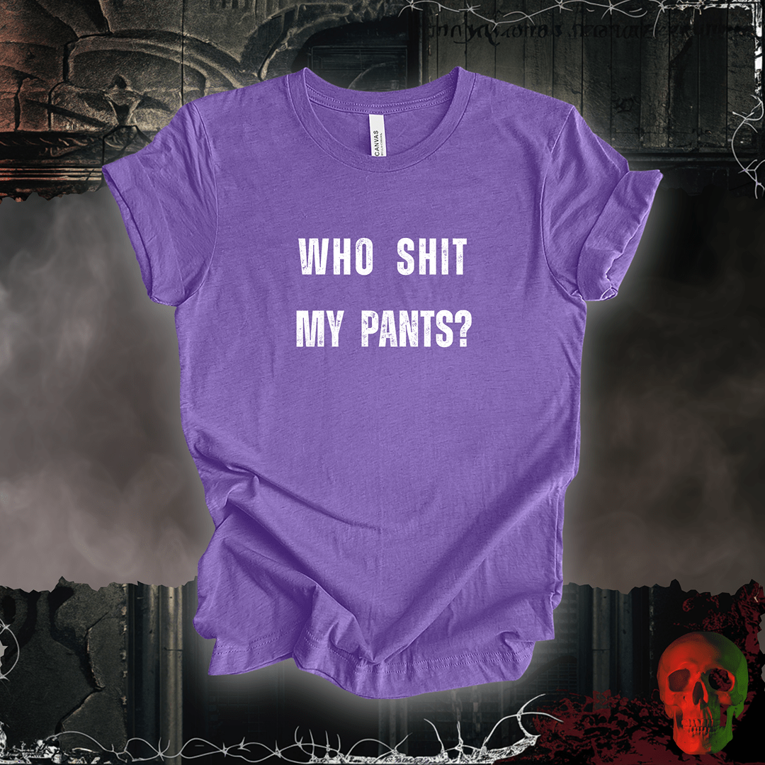 T-Shirt Heather Team Purple / S Who Sh*t My Pants Tee