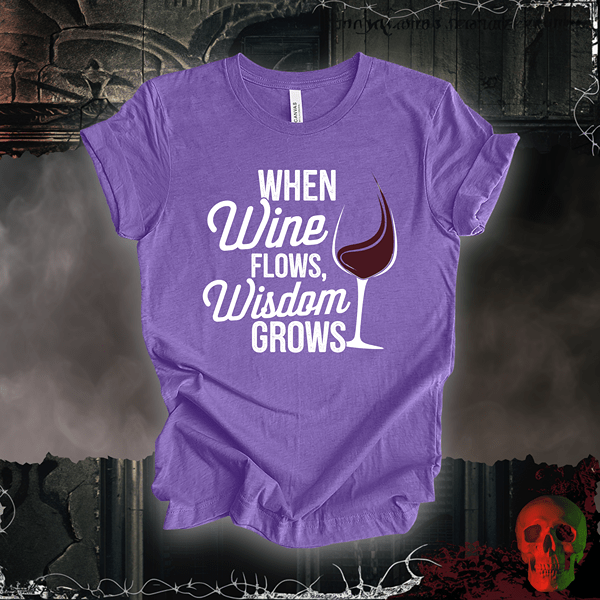 T-Shirt Heather Team Purple / S Wine-Infused Wisdom