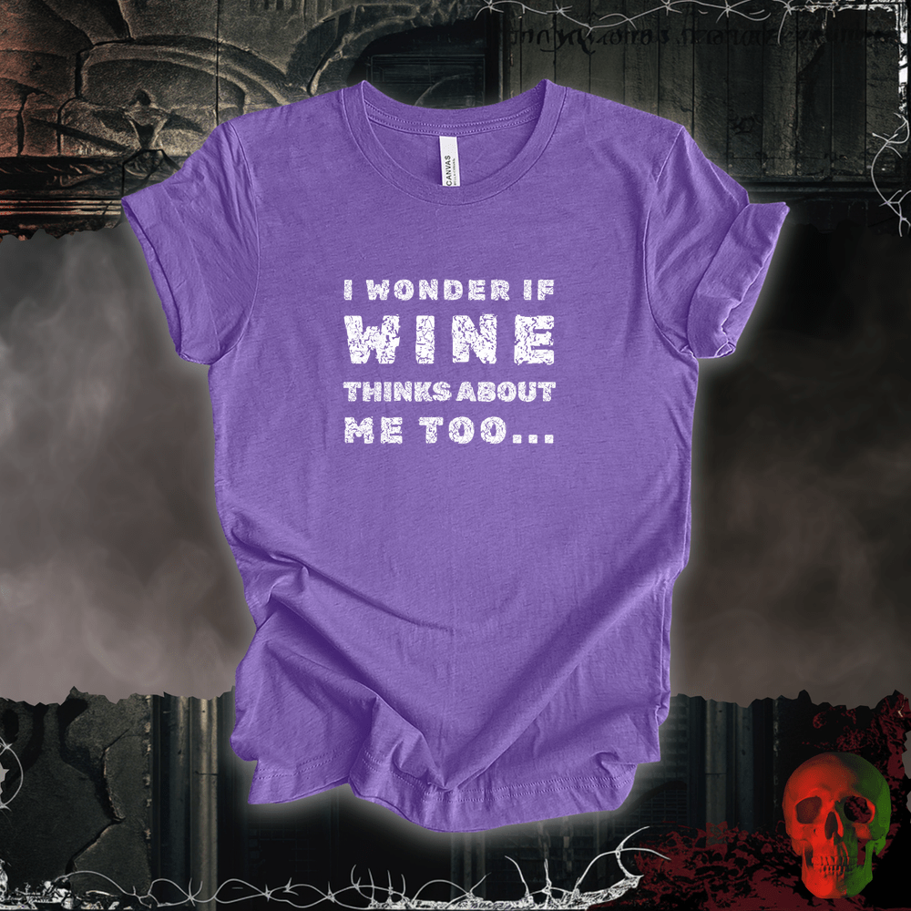 T-Shirt Heather Team Purple / S Wine Thoughts Tee