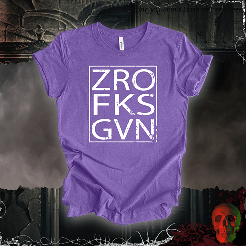 T-Shirt Heather Team Purple / S Zero Fks Given T-Shirt