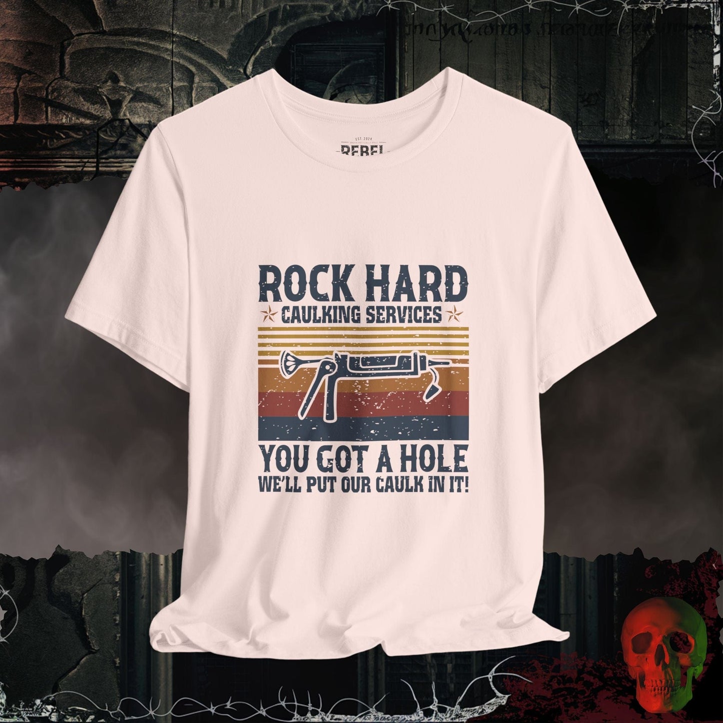 T-Shirt Soft Pink / S Rock Hard Caulking Tee