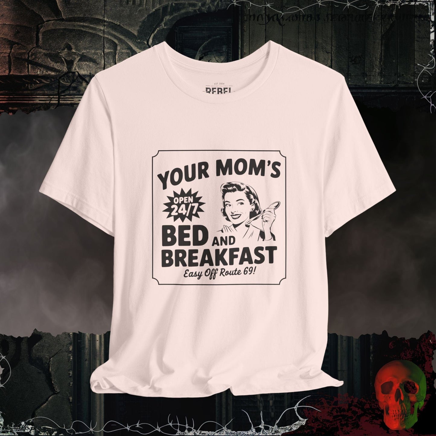 T-Shirt Soft Pink / S Your Mom’s Bed and Breakfast Tee