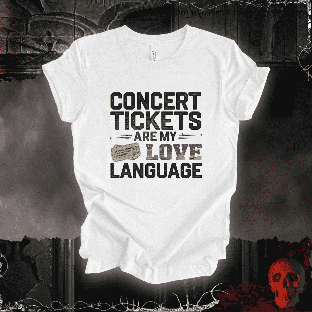 T-Shirt White / S Concert Tickets T-Shirt
