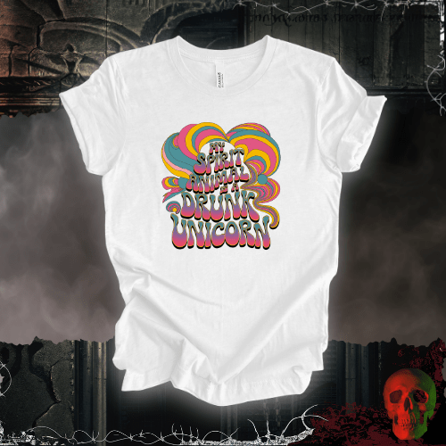 T-Shirt White / S My Spirit Animal is a Drunk Unicorn T-Shirt