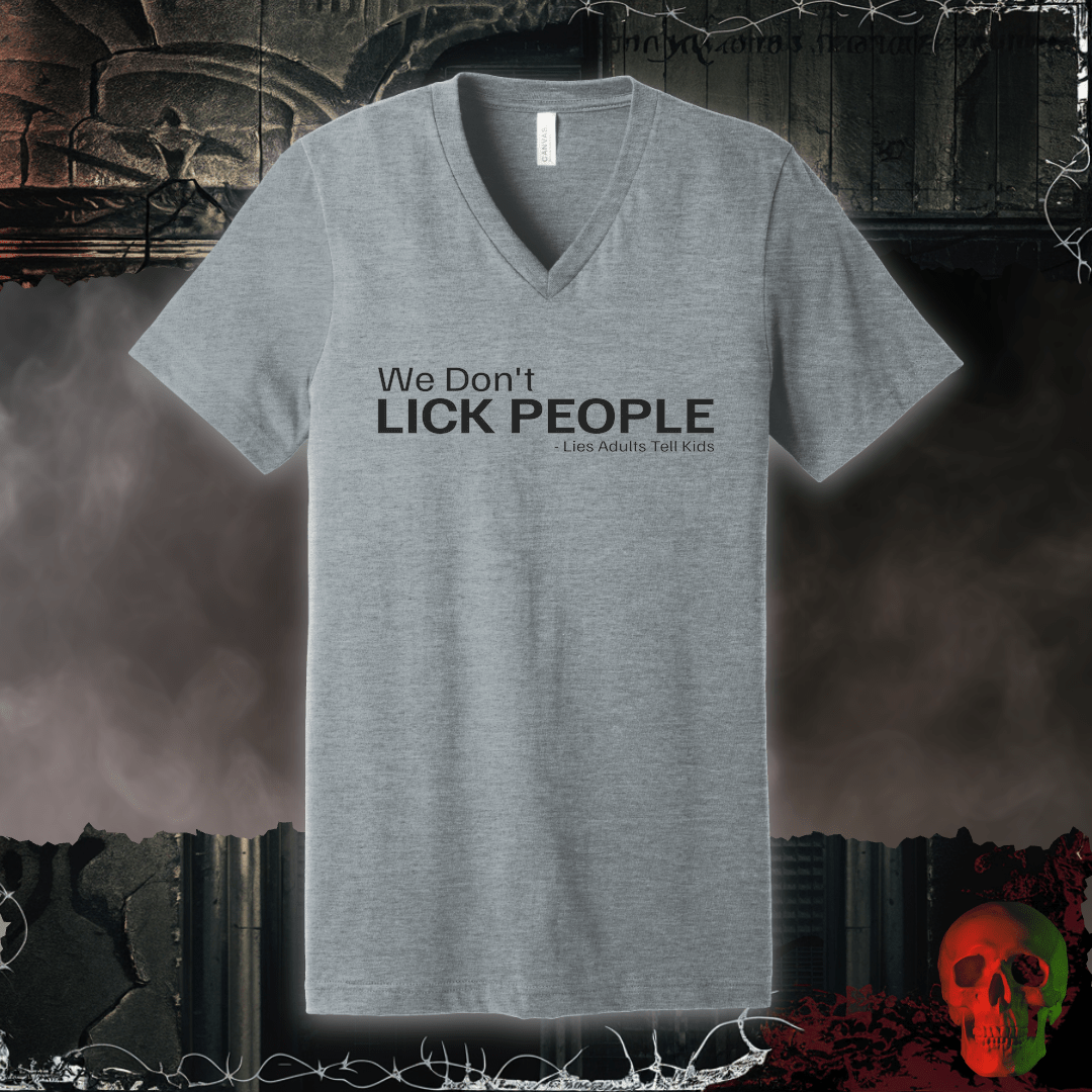 V-neck S / Athletic Heather Lies Adults Tell Kids V-Neck Tee