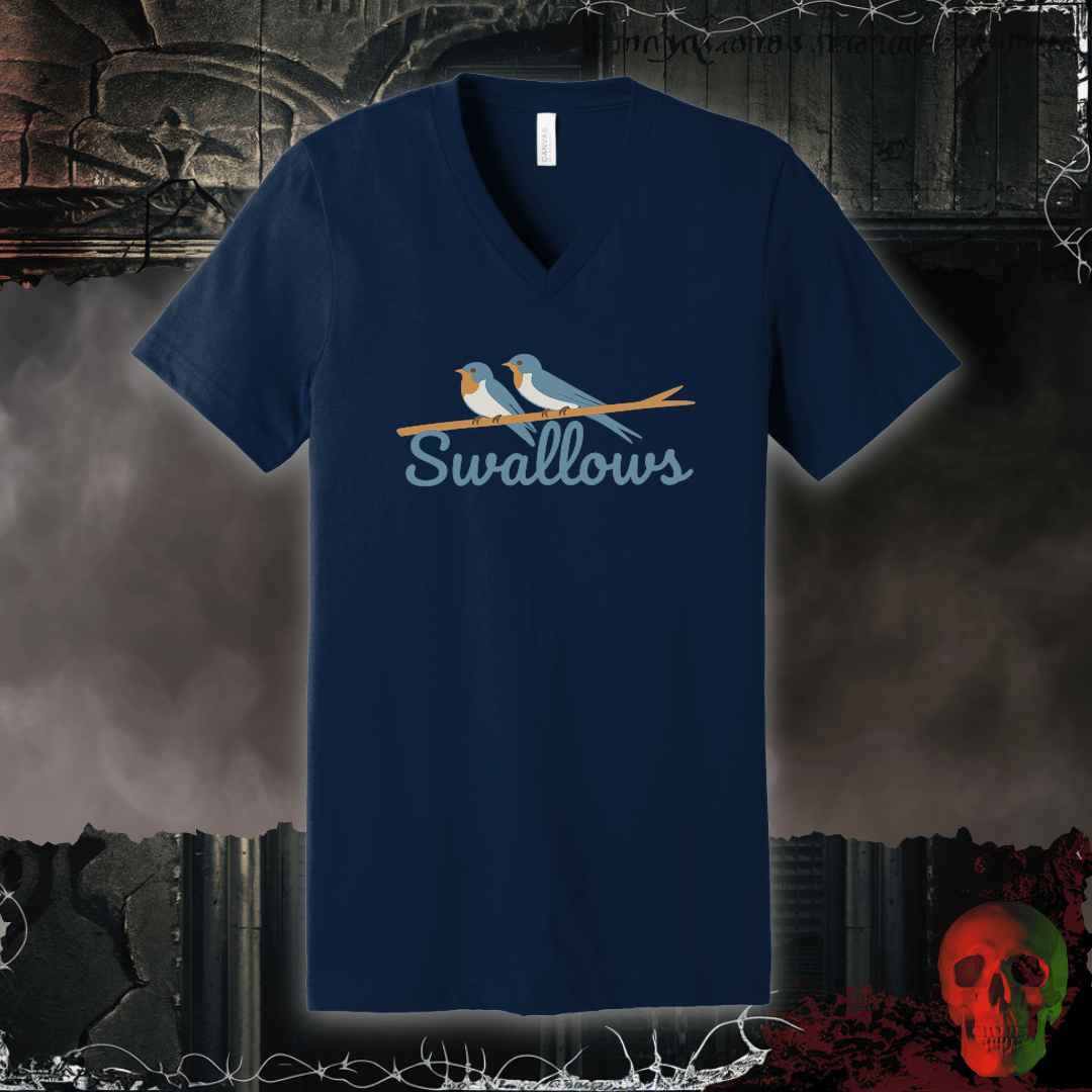 V-neck S / Navy Swallow Squad V-Neck Tee