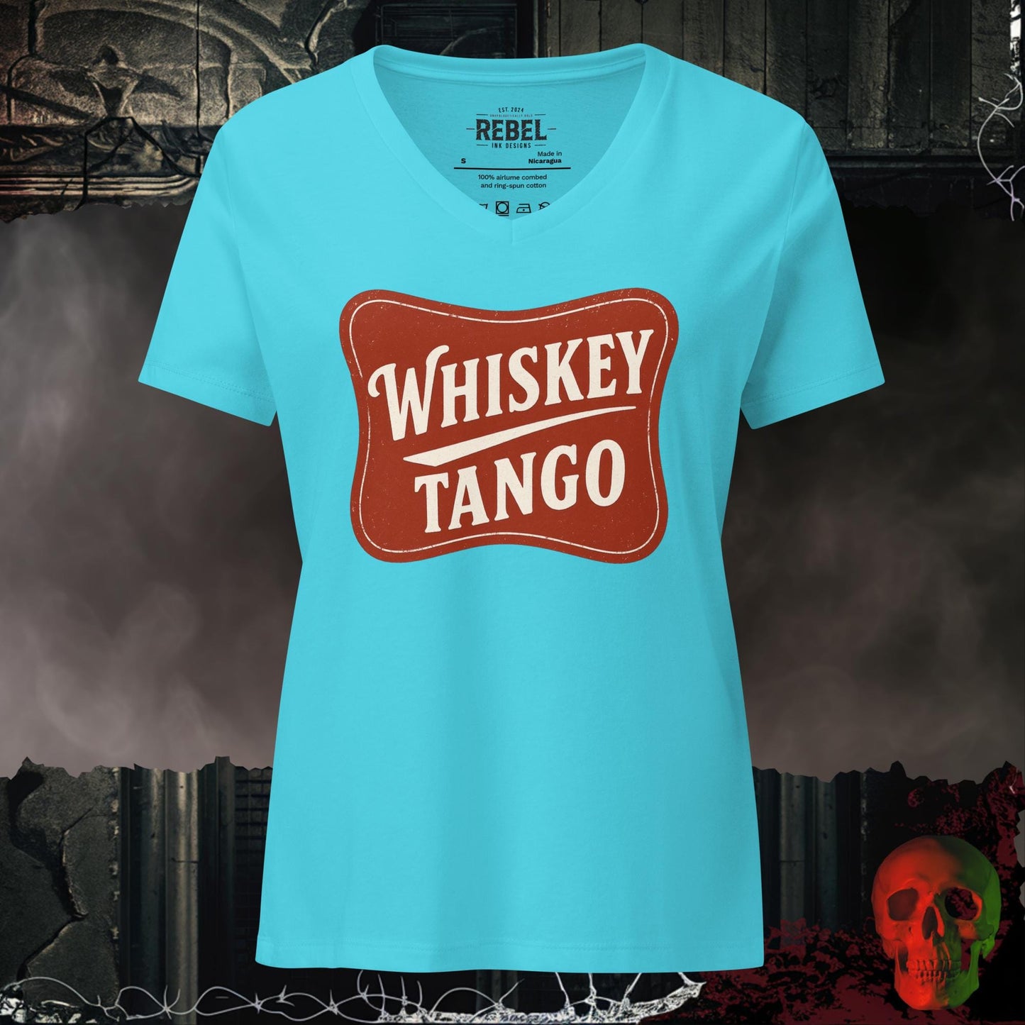 V-Neck Turquoise / S Whiskey Tango Relaxed V-Neck