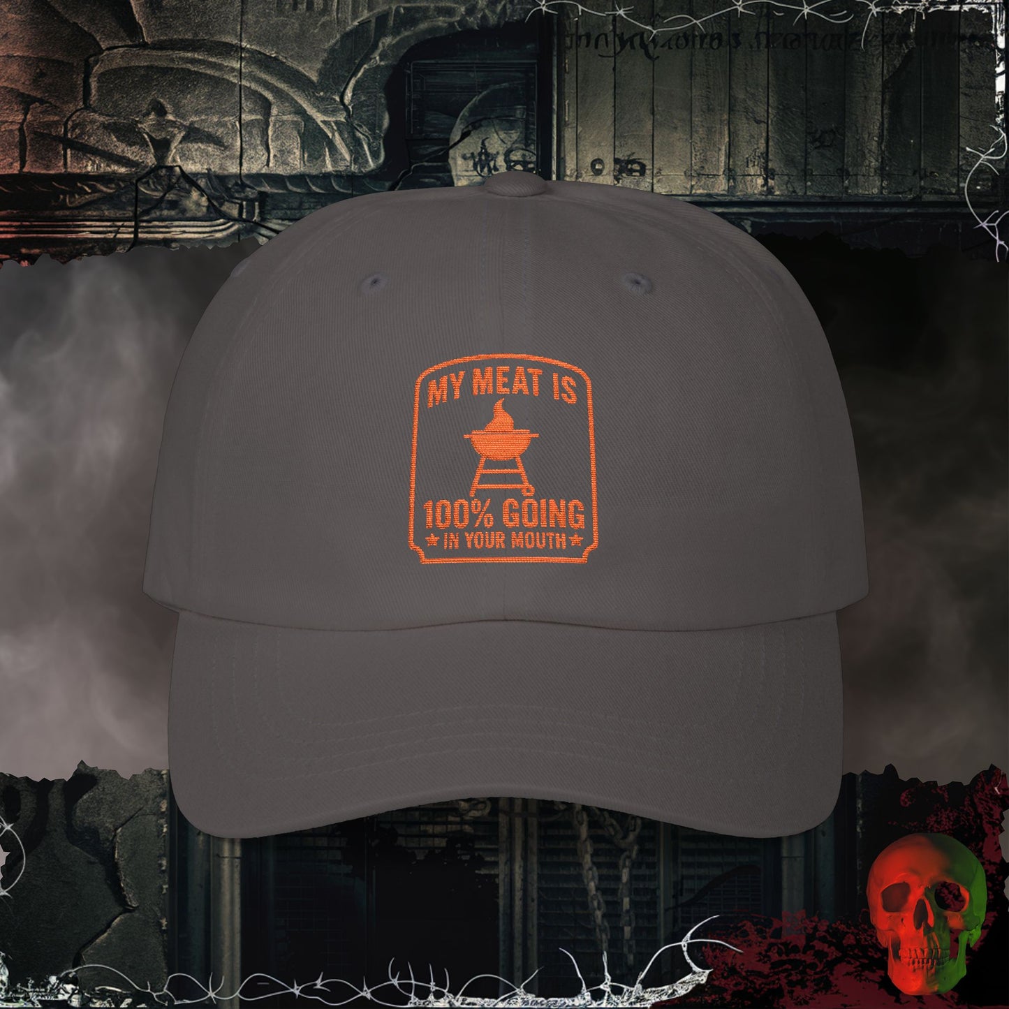 Meat in Your Mouth Embroidered Hat
