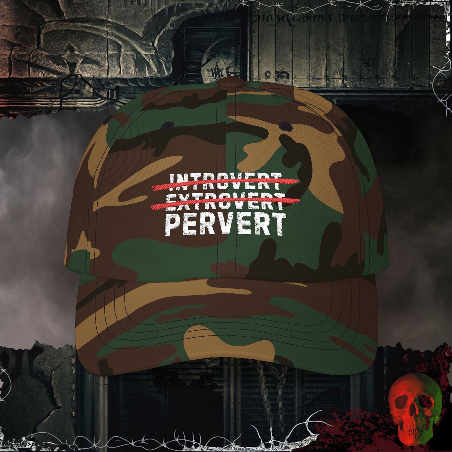 Introvert or Pervert Embroidered Hat