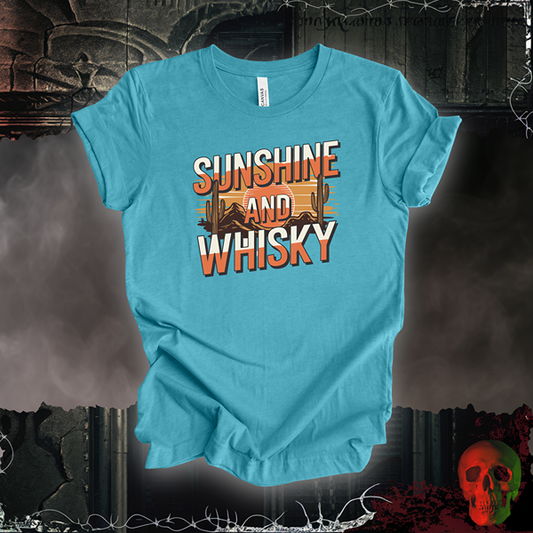 Sunshine and Whisky T-Shirt | Bold Western Vibes