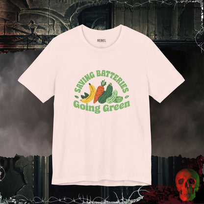 Saving Batteries Going Green T-Shirt