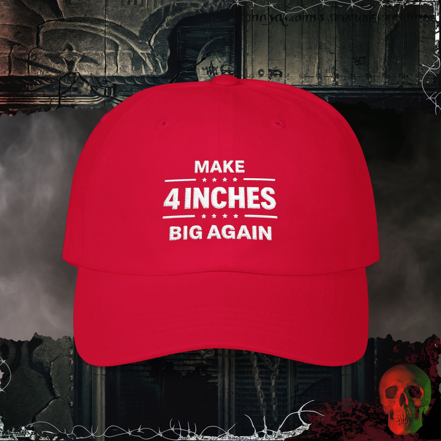 Make 4 Inches Great Again Embroidered Hat