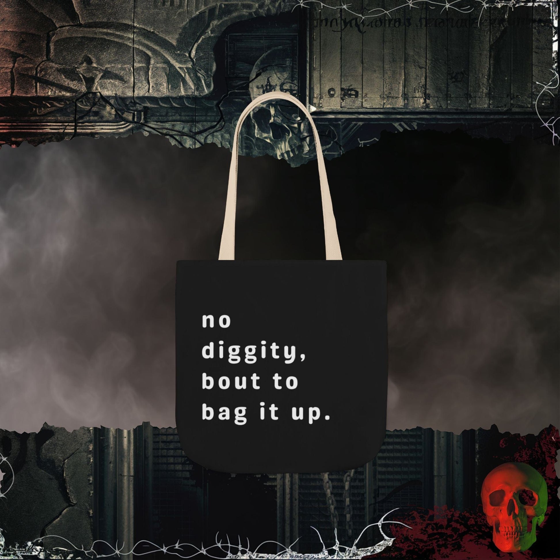 Accessories 13" × 13'' / Beige No Diggity Eco-Friendly Tote