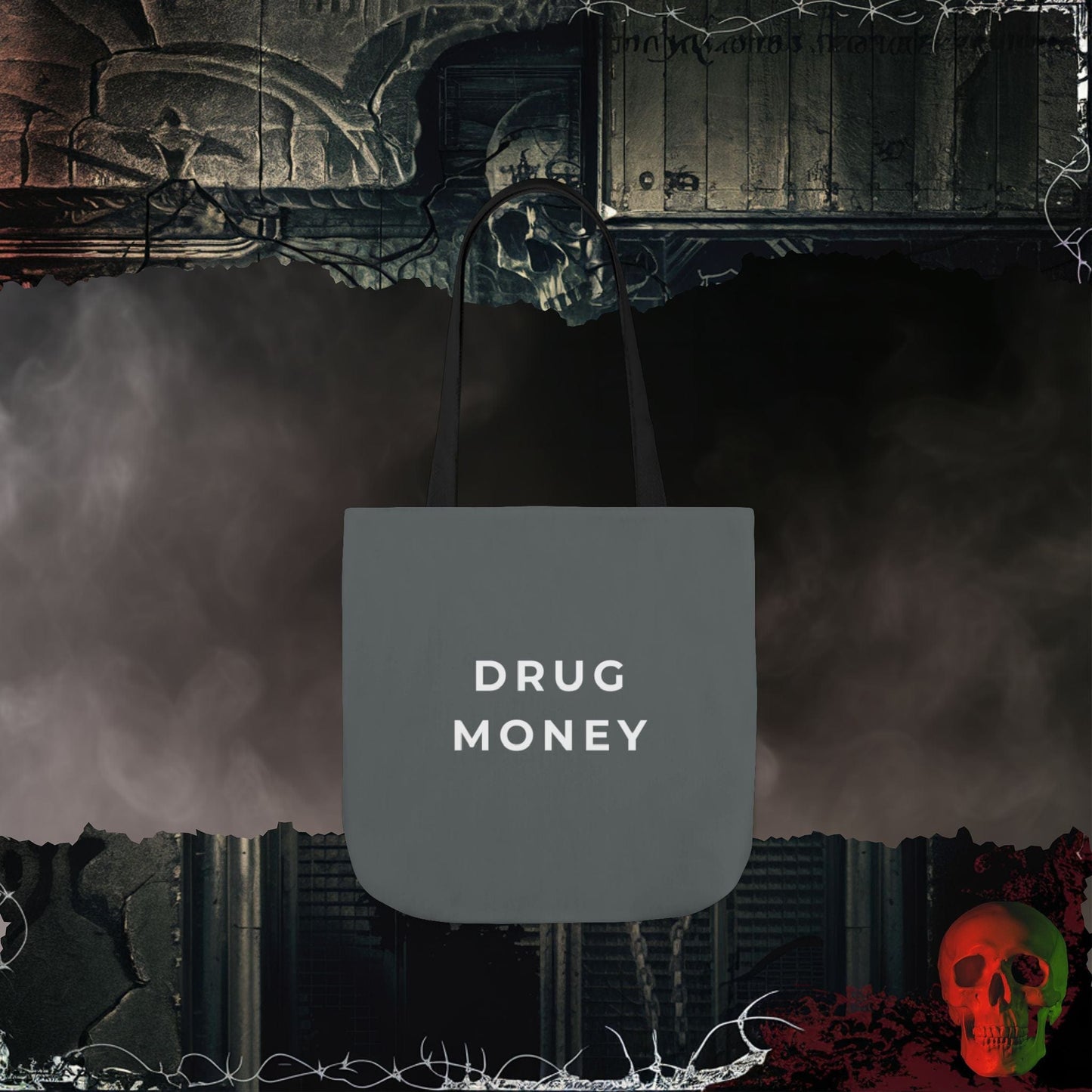 Accessories 13" × 13'' / Black Drug Money Tote
