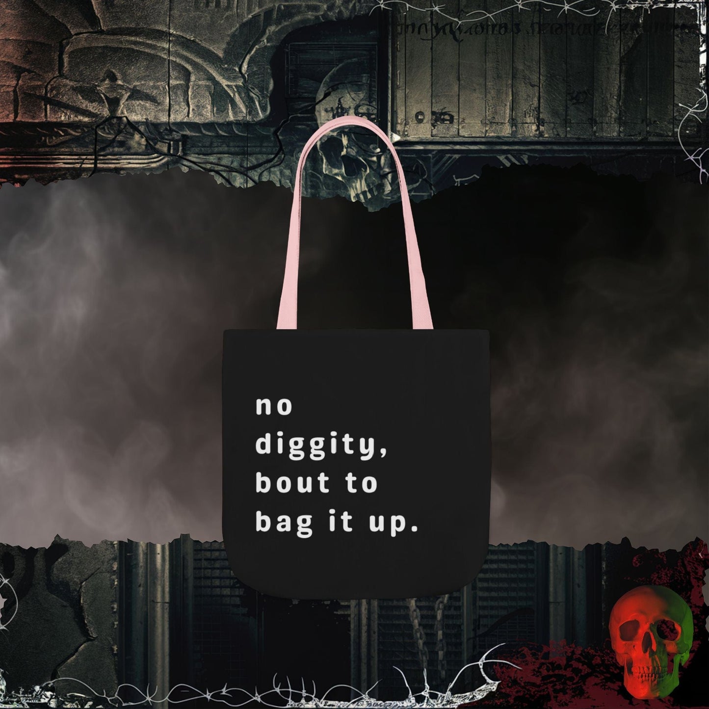 Accessories 13" × 13'' / Light Pink No Diggity Eco-Friendly Tote